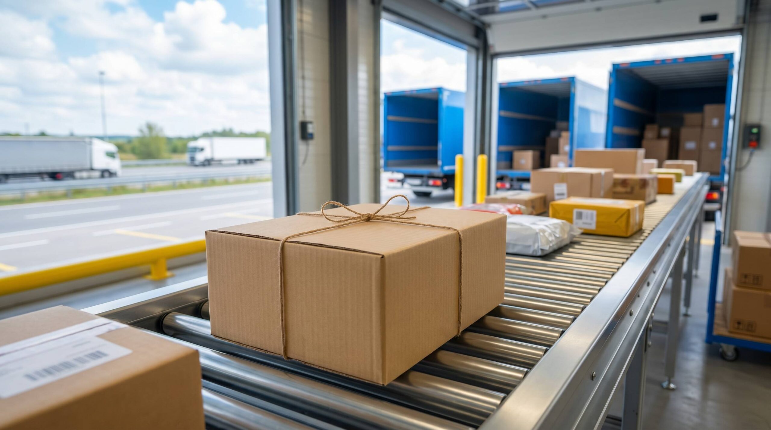 Sendung im Weitertransport zu dhl
